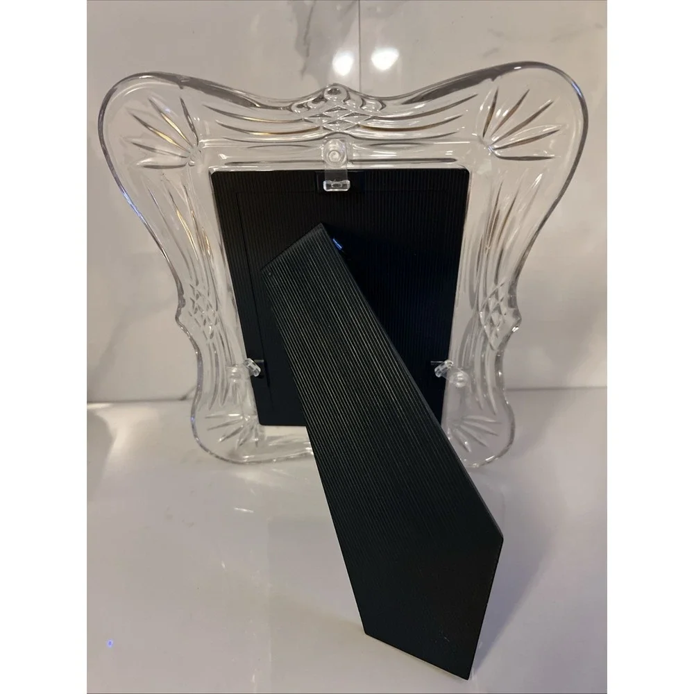 Mikasa Crystal Clear Glass Picture Frame Simone 8x10 Vintage 90s Japan